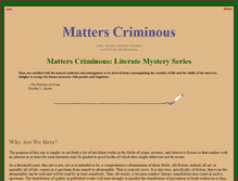 Tablet Screenshot of matterscriminous.com